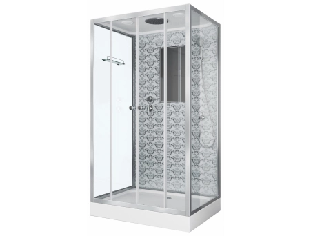 Душевая кабина Niagara Luxe NG-7772QW 120x90 с низким поддоном, прозрачным стеклом 7772QW