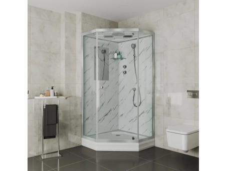 Душевая кабина Niagara Luxe NG-7702DM 100x100 с низким поддоном, прозрачным стеклом 7702DM - фото 4