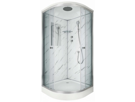 Душевая кабина Niagara Luxe NG-7701M 90x90 с низким поддоном, прозрачным стеклом 7701M