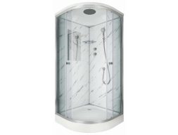 Душевая кабина Niagara Luxe NG-7702M 100x100 низкий поддон, прозрачное стекло