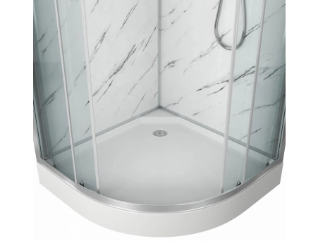 Душевая кабина Niagara Luxe NG-7702M 100x100 с низким поддоном, прозрачным стеклом 7702M - фото 2