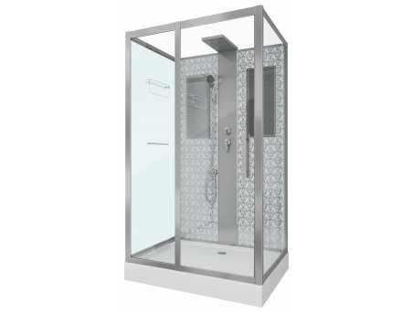 Душевая кабина Niagara Luxe NG-7711WBK 90x120 с низким поддоном, прозрачным стеклом 7711WBK