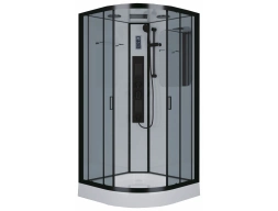 Душевая кабина Niagara Premium NG-6901-01G Black 90x90 низкий поддон, тонированное стекло