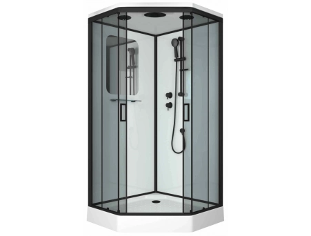 Душевая кабина Niagara Premium NG-6902-01D Black 100x100 с низким поддоном, тонированным стеклом 69020134DBLACK