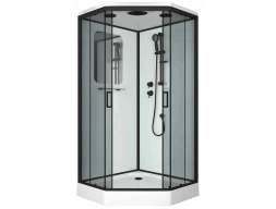 Душевая кабина Niagara Premium NG-6901-01D Black 90x90 низкий поддон, тонированное стекло