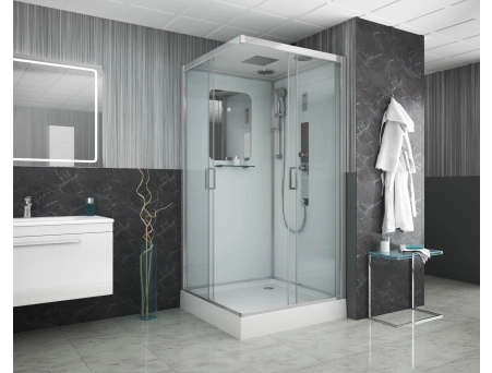Душевая кабина Niagara Premium NG-6002-01GQ 100x100 с низким поддоном, прозрачным стеклом 60020114GQ - фото 2