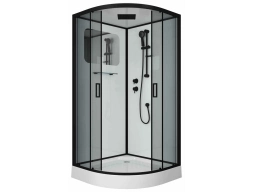 Душевая кабина Niagara Premium NG-6902-01 Black 100x100 низкий поддон, тонированное стекло
