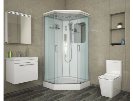 Душевая кабина Niagara Premium NG-6002-01GD 100x100 с низким поддоном, прозрачным стеклом 60020114GD - фото 2