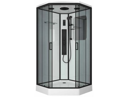 Душевая кабина Niagara Premium NG-6901-01GD Black 90x90 с низким поддоном, тонированным стеклом 69010134GDBLACK
