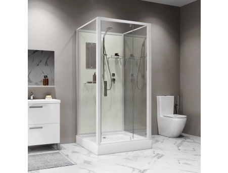 Душевая кабина Niagara Standart ST90/15Q/BK 90x90 низкий поддон, прозрачное стекло - фото 3