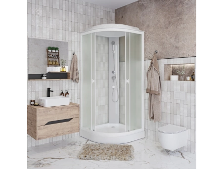 Душевая кабина Niagara Promo P100/13/MT 100x100 с низким поддоном, матовым стеклом - фото 2