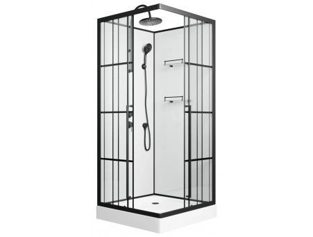Душевая кабина Niagara Standart ST90/15QL/KL/BKT 90x90 с низким поддоном, прозрачным стеклом