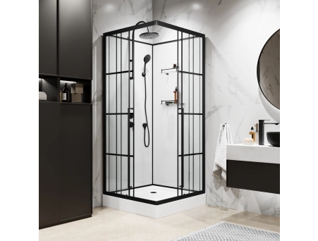 Душевая кабина Niagara Standart ST90/15QL/KL/BKT 90x90 с низким поддоном, прозрачным стеклом - фото 4