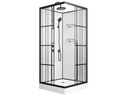 Душевая кабина Niagara Standart ST100/15QL/KL/BKT 100x100 низкий поддон, прозрачное стекло