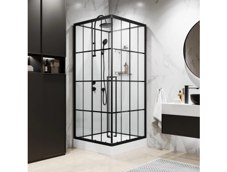 Душевая кабина Niagara Standart ST100/15QL/KL/BKT 100x100 с низким поддоном, прозрачным стеклом - фото 3