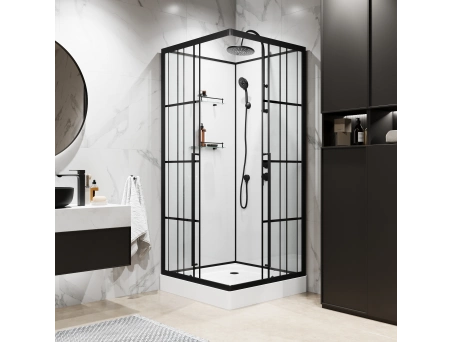 Душевая кабина Niagara Standart ST100/15QR/KL/BKT 100x100 с низким поддоном, прозрачным стеклом - фото 4