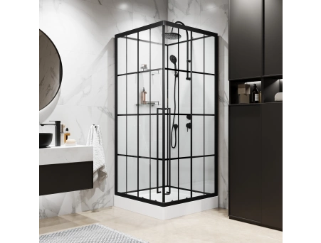 Душевая кабина Niagara Standart ST100/15QR/KL/BKT 100x100 с низким поддоном, прозрачным стеклом - фото 3