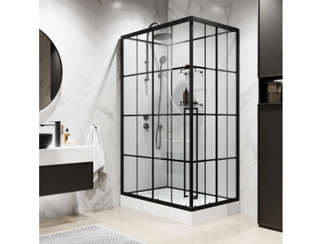 Душевая кабина Niagara Standart ST100/80/15QL/KL/BKT 100x80 с низким поддоном, прозрачным стеклом - фото 3