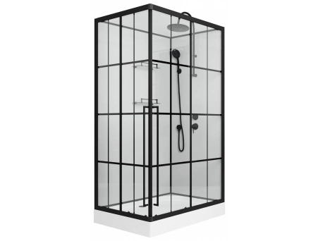 Душевая кабина Niagara Standart ST100/80/15QR/KL/BKT 100x80 с низким поддоном, прозрачным стеклом - фото 2