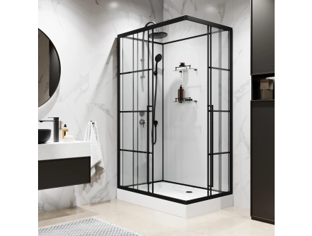 Душевая кабина Niagara Standart ST120/80/15QL/KL/BKT 120x80 с низким поддоном, прозрачным стеклом - фото 4