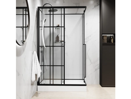 Душевая кабина Niagara Standart ST120/80/15QL/KL/BKT 120x80 с низким поддоном, прозрачным стеклом - фото 5