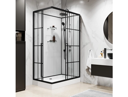 Душевая кабина Niagara Standart ST120/80/15QR/KL/BKT 120x80 с низким поддоном, прозрачным стеклом - фото 4