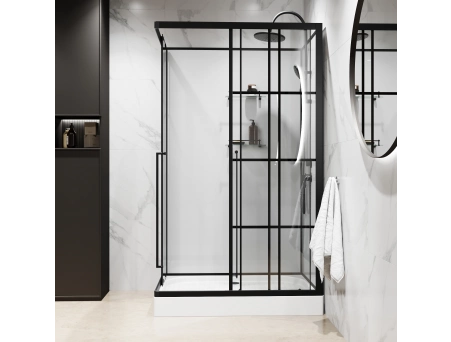 Душевая кабина Niagara Standart ST120/80/15QR/KL/BKT 120x80 с низким поддоном, прозрачным стеклом - фото 5