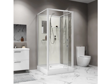 Душевая кабина Niagara Standart ST80/15Q/BK 80x80 с низким поддоном, прозрачным стеклом - фото 4