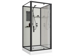 Душевая кабина Niagara Standart ST90/15Q/BL/BK 90x90 низкий поддон, прозрачное стекло