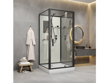 Душевая кабина Niagara Standart ST90/15Q/BL/BK 90x90 с низким поддоном, прозрачным стеклом - фото 4