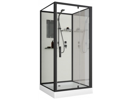 Душевая кабина Niagara Standart ST90/15Q/BL/BK 90x90 с низким поддоном, прозрачным стеклом