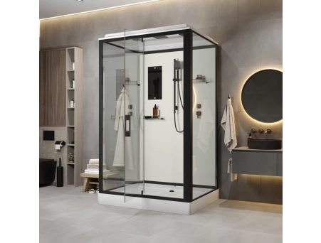 Душевая кабина Niagara Standart ST100/80/15Q/BL 100x80 с низким поддоном, прозрачным стеклом - фото 3