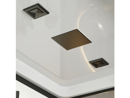 Душевая кабина Niagara Standart ST100/80/15Q/BL 100x80 с низким поддоном, прозрачным стеклом - фото 7