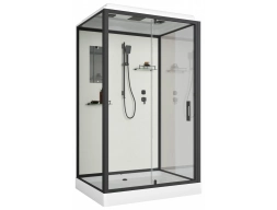 Душевая кабина Niagara Standart ST120/90/15Q/BL 120x90 низкий поддон, прозрачное стекло