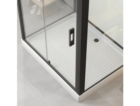 Душевая кабина Niagara Standart ST120/90/15Q/BL 120x90 с низким поддоном, прозрачным стеклом - фото 6