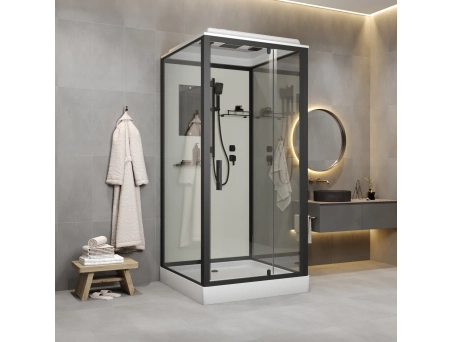 Душевая кабина Niagara Standart ST80/15Q/BL 80x80 с низким поддоном, прозрачным стеклом - фото 4