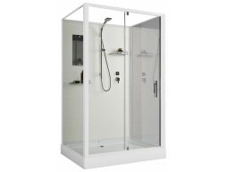 Душевая кабина Niagara Standart ST100/80/15Q/BK 100x80 низкий поддон, прозрачное стекло