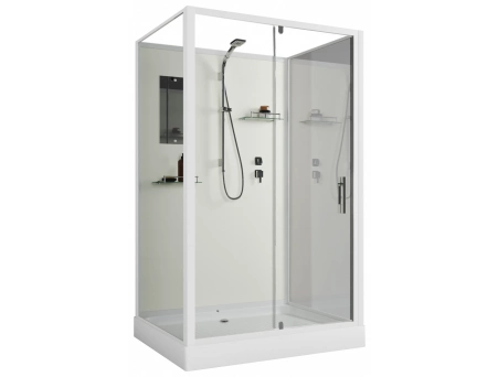 Душевая кабина Niagara Standart ST120/90/15Q/BK 120x90 с низким поддоном, прозрачным стеклом