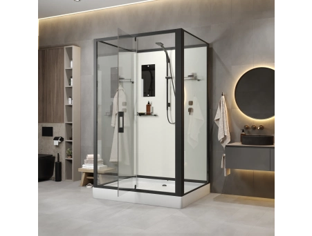 Душевая кабина Niagara Standart ST120/90/15Q/BL/BK 120x90 с низким поддоном, прозрачным стеклом - фото 3