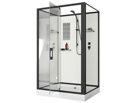 Душевая кабина Niagara Standart ST120/90/15Q/BL/BK 120x90 с низким поддоном, прозрачным стеклом - фото 2