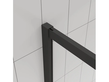 Душевой уголок Veconi Evo 300 B 80x80 с черным профилем, тонированным матовым стеклом (E3-B-8080-12-C9) - фото 3