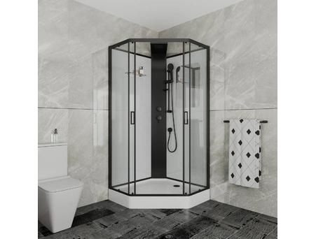 Душевая кабина Grossman Elegans GR251D 90x90 с низким поддоном, прозрачным стеклом - фото 2