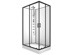 Душевая кабина Loranto Neo CS-21813 120x80 низкий поддон, прозрачное стекло (без крыши)