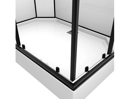 Душевая кабина Loranto Neo CS-21813 120x80 с низким поддоном, прозрачным стеклом (без крыши) - фото 4