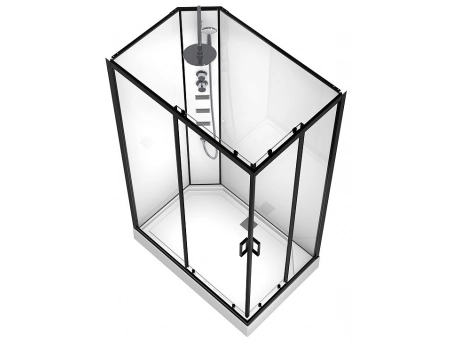 Душевая кабина Loranto Neo CS-21813 120x80 с низким поддоном, прозрачным стеклом (без крыши) - фото 3