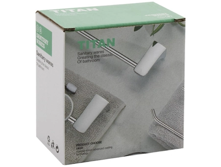 Крючок двойной Titan 77114 хромированный - фото 5