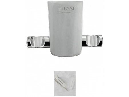 Крючок двойной Titan 77114 хромированный - фото 3