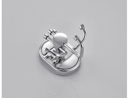 Крючок тройной Frap F1905-3 хромированный - фото 8