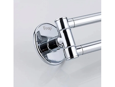 Полотенцедержатель Frap F3812 хром (не требует сверления плитки) - фото 4
