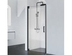 Душевая дверь BelBagno 90см Marmi-B-1-90-C-Nero, черный профиль, прозрачное стекло